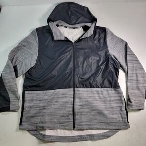 Nike Dri Fit Basketball Full‎ Zip Hoodie Jacket Black Gray AQ4165-010 Men's 3XL